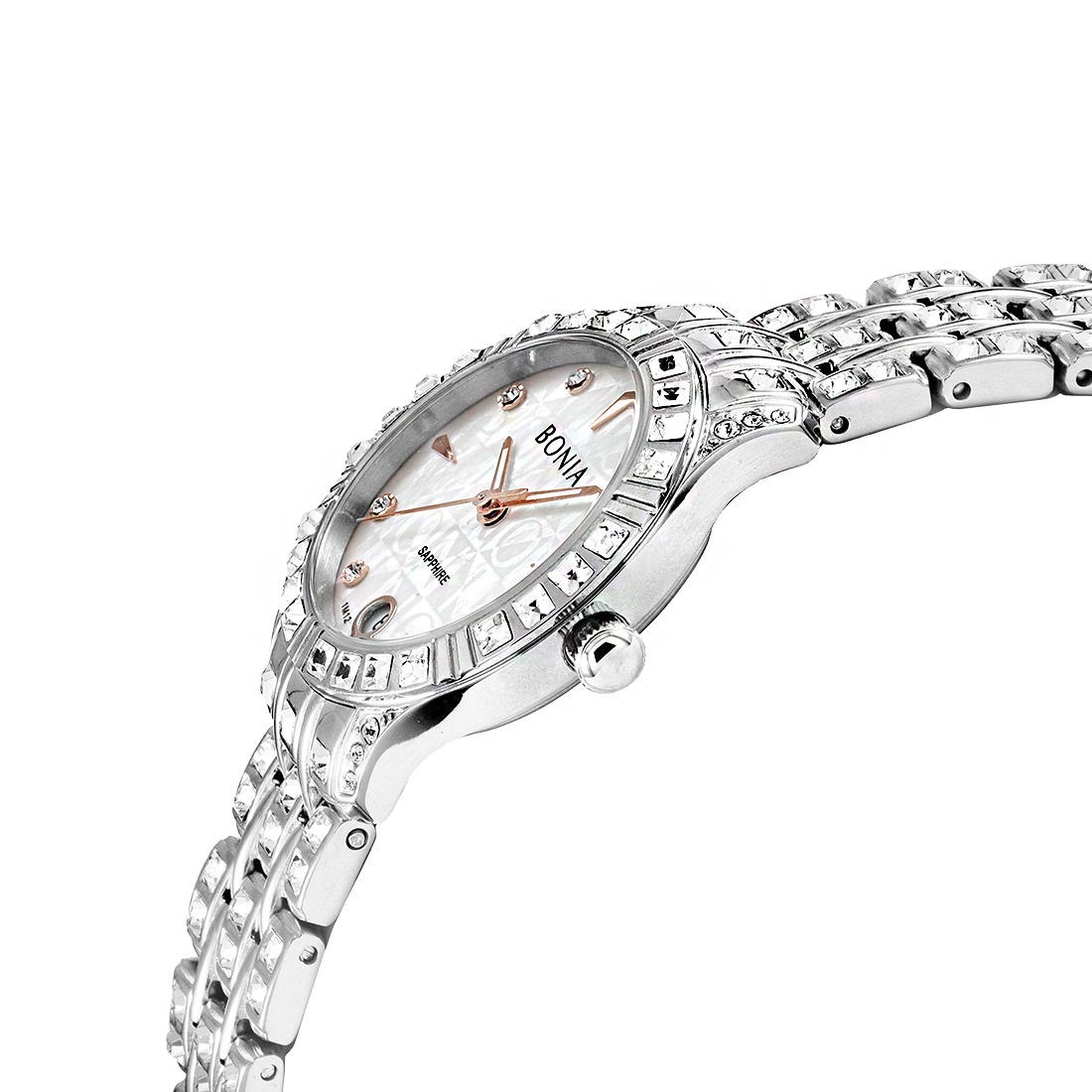 Bonia sapphire crystal ladies watch hot sale