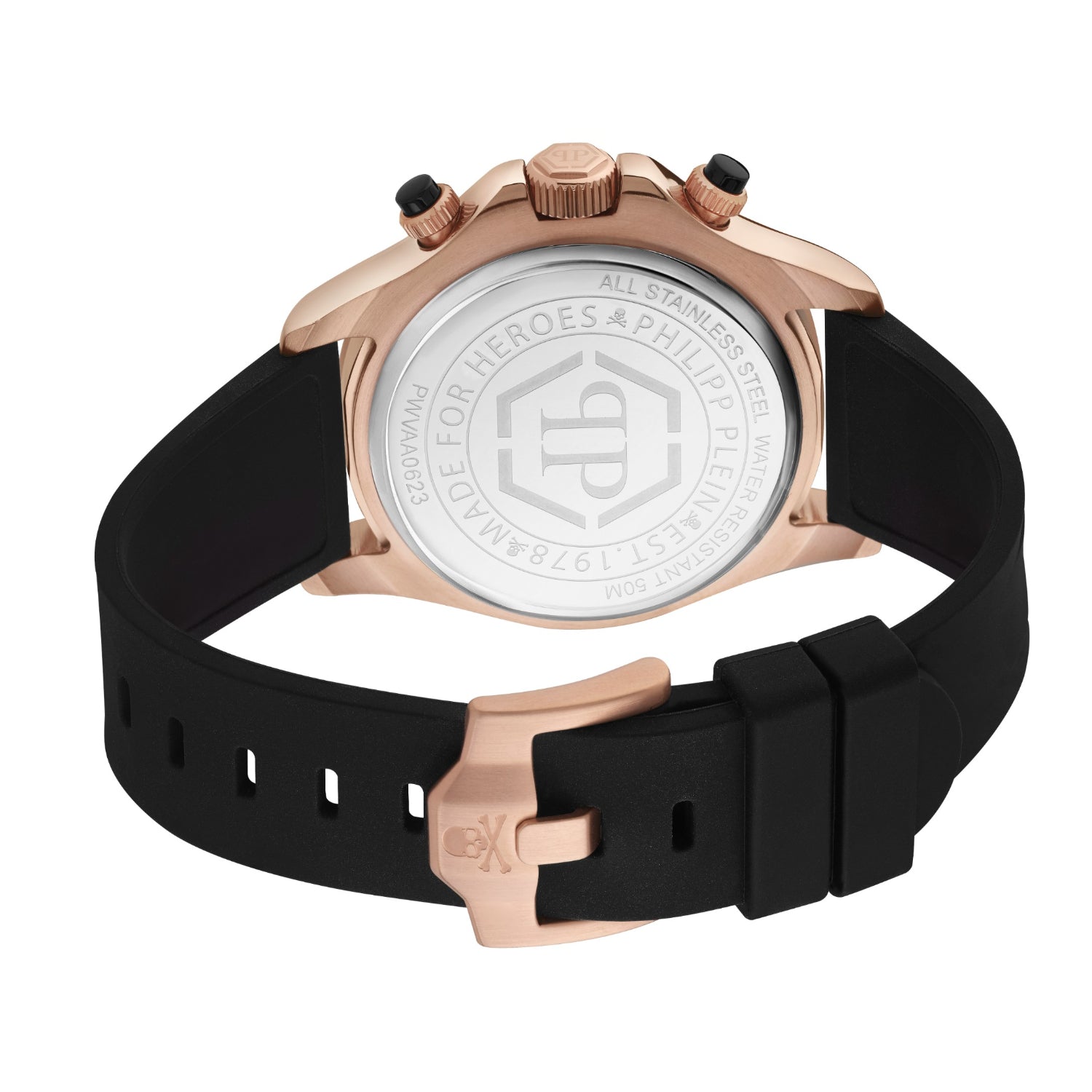 Philipp Plein Orologio Da Uomo Chrono Quarzo NOBILE RACING PWVAA0223 Silicone Philipp Plein Orologio Da Uomo Chrono Quarzo NOBILE RACING PWVAA0223 Silicone