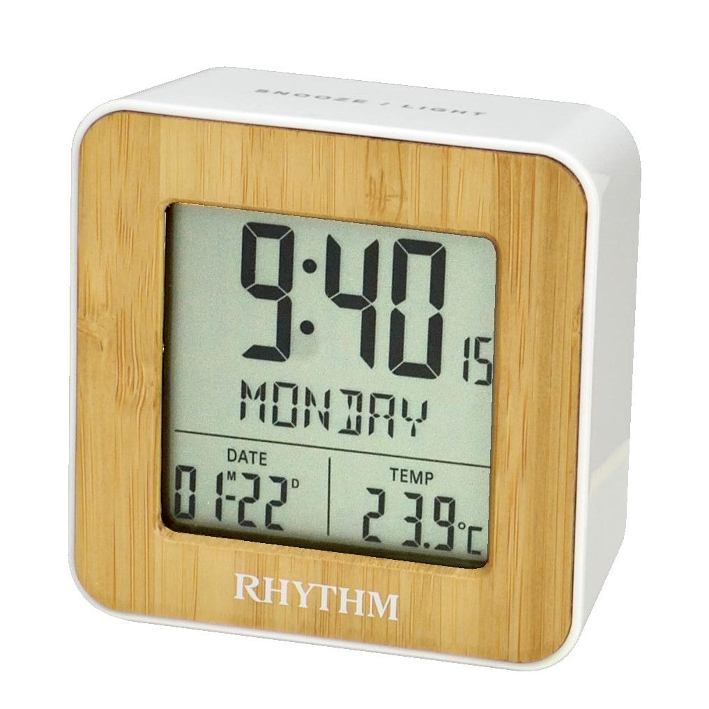 Rhythm Digital Alarm Clock Beep RTLCT085NR03 Solar Time