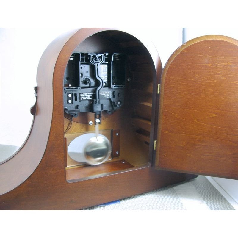 Rhythm Table Clock Wooden Westminster Chime RTCRJ751NR06 Solar Time™