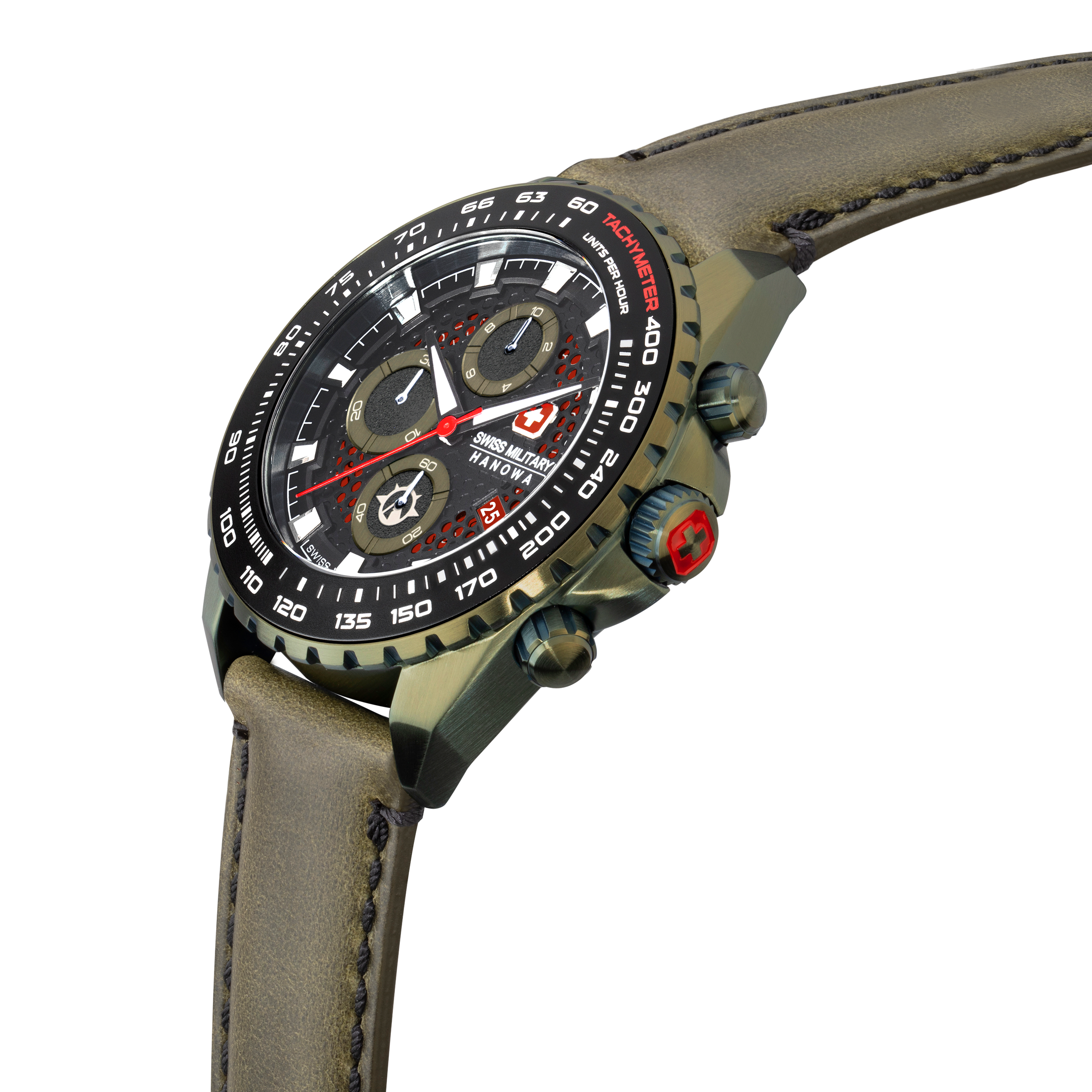 Hanowa Time™ – Swiss Iguana Men Solar SMWGC2102290 Military Chronograph