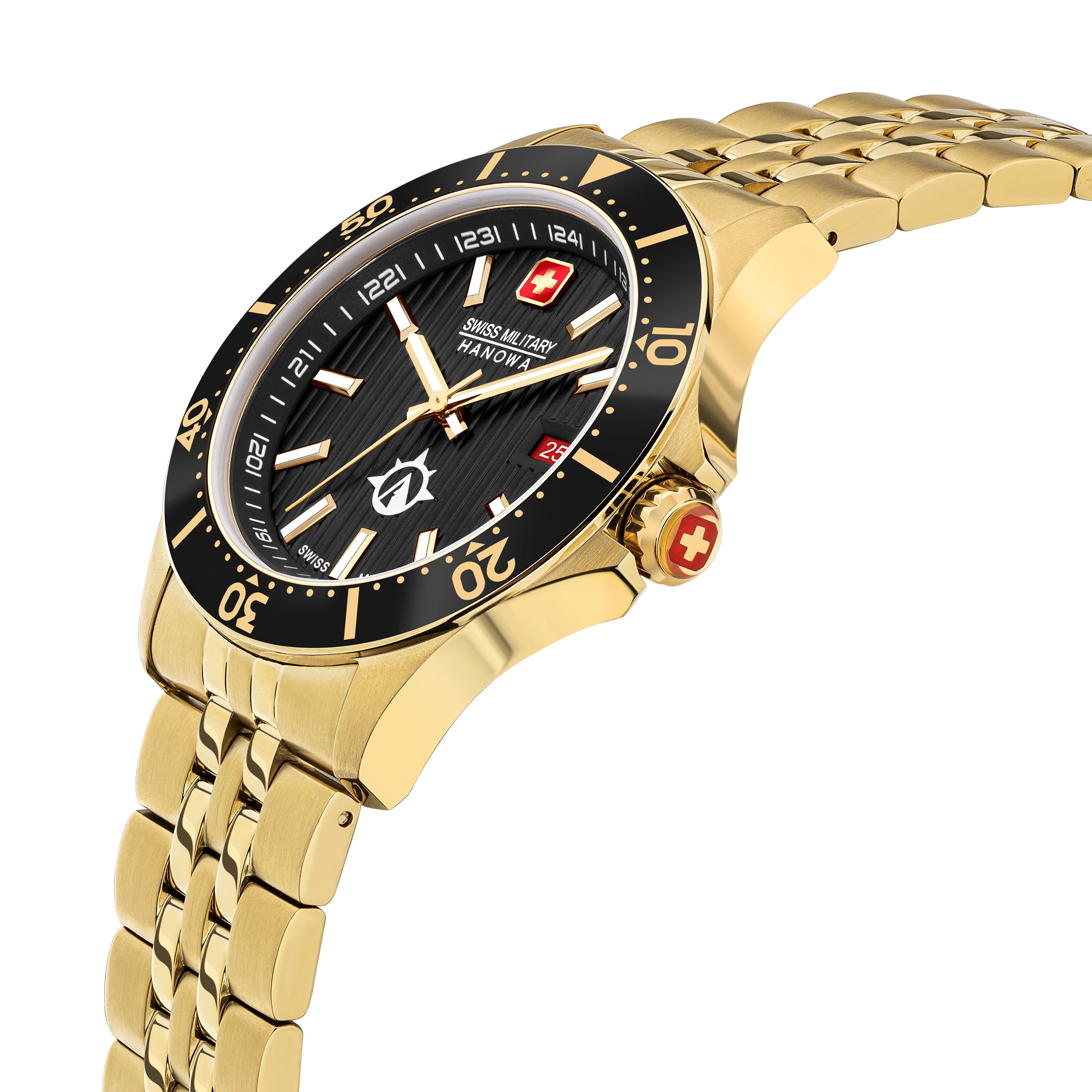 Swiss military hanowa discount gold