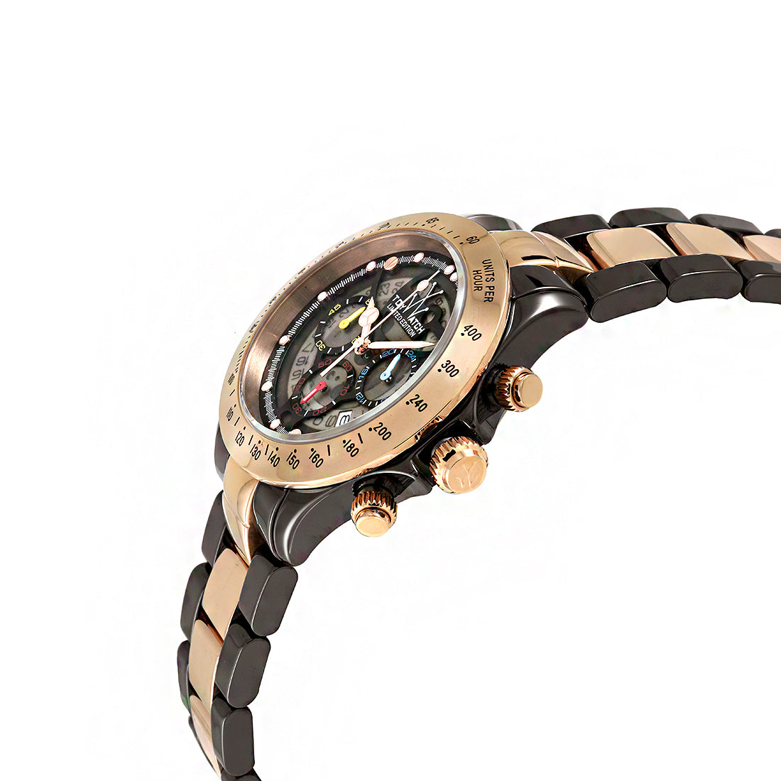 toy watch rose gold Toy Watch Rose gold look and clear plasteramic and stainless steel men or  women main image 0