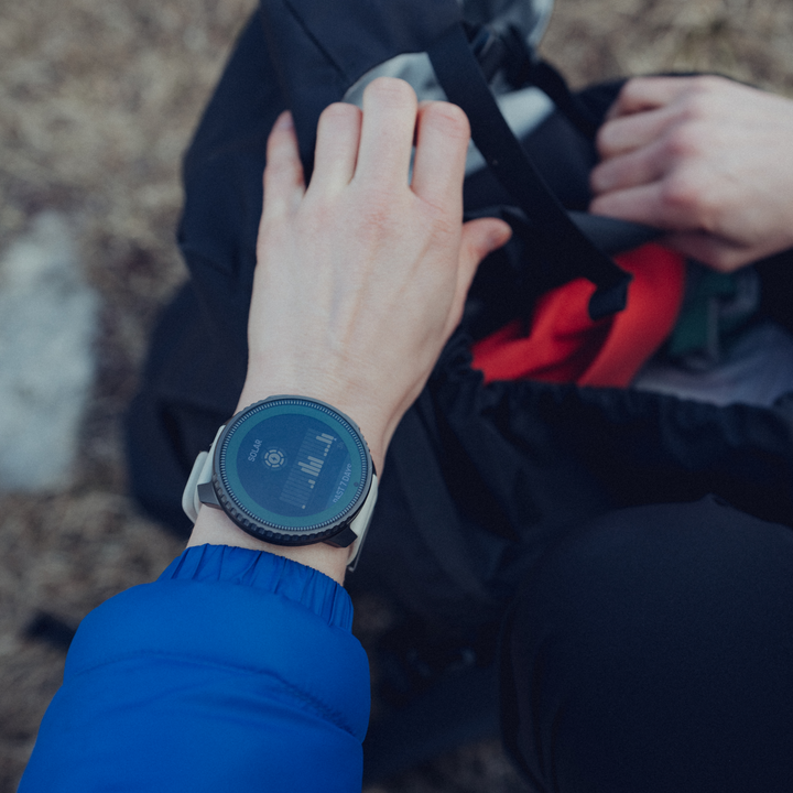 Suunto Vertical Titanium Solar Sand - Large Screen Adventure Watch For Outdoor Expeditions With Solar Charging