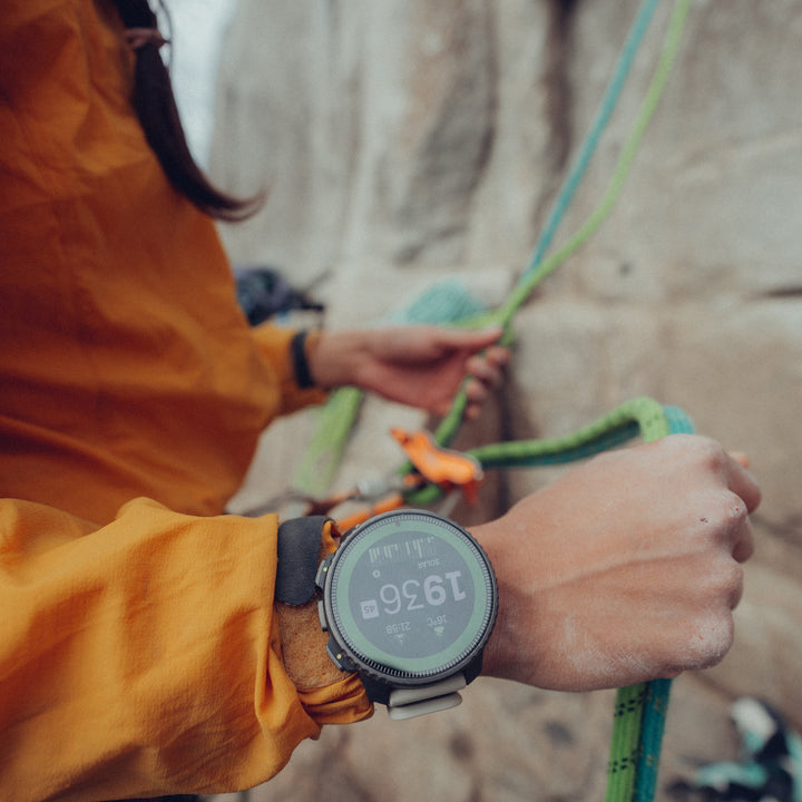 Suunto Vertical Titanium Solar Sand - Large Screen Adventure Watch For Outdoor Expeditions With Solar Charging