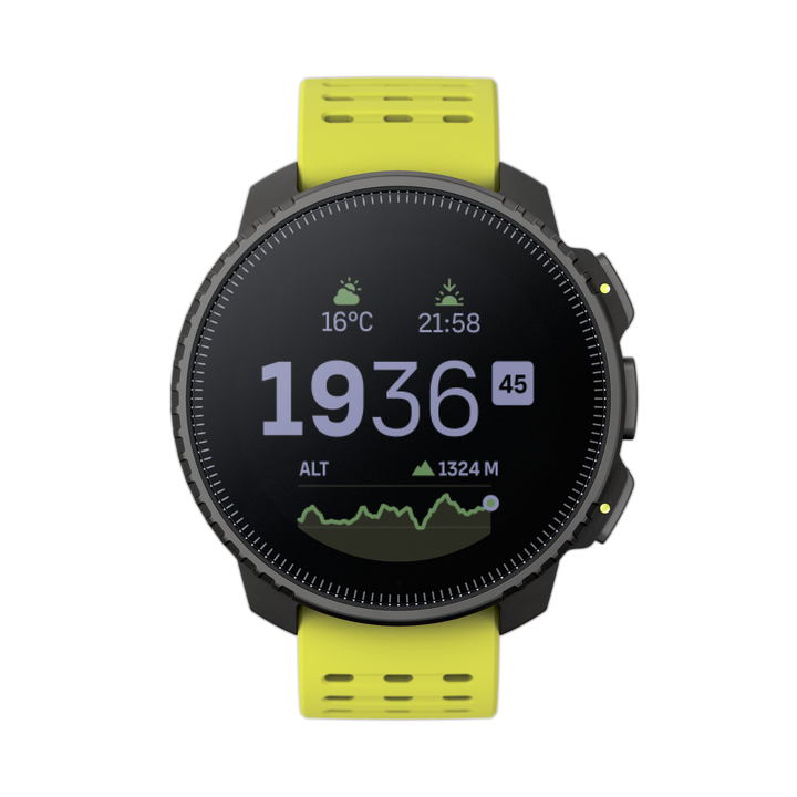 Suunto Vertical Black Lime - Large Screen Adventure Watch For Outdoor Expeditions And Training