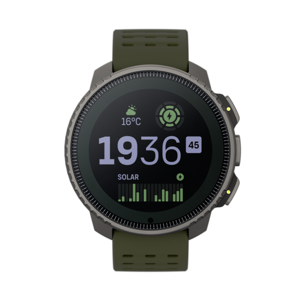 Suunto Vertical Titanium Solar Forest - Large Screen Adventure Watch For Outdoor Expeditions With Solar Charging
