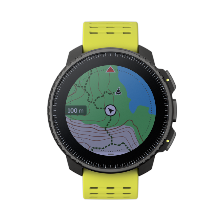 Suunto Vertical Black Lime - Large Screen Adventure Watch For Outdoor Expeditions And Training