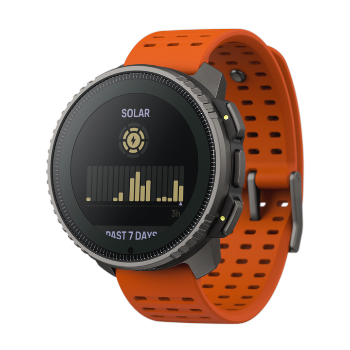 Suunto Vertical Titanium Solar Canyon - Large Screen Adventure Watch For Outdoor Expeditions With Solar Charging