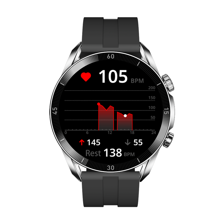 iGear Onyx Smart Watch Silver 2 Straps Set IGON01