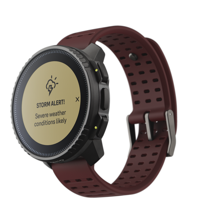Suunto Vertical Black Ruby - Large Screen Adventure Watch For Outdoor Expeditions And Training