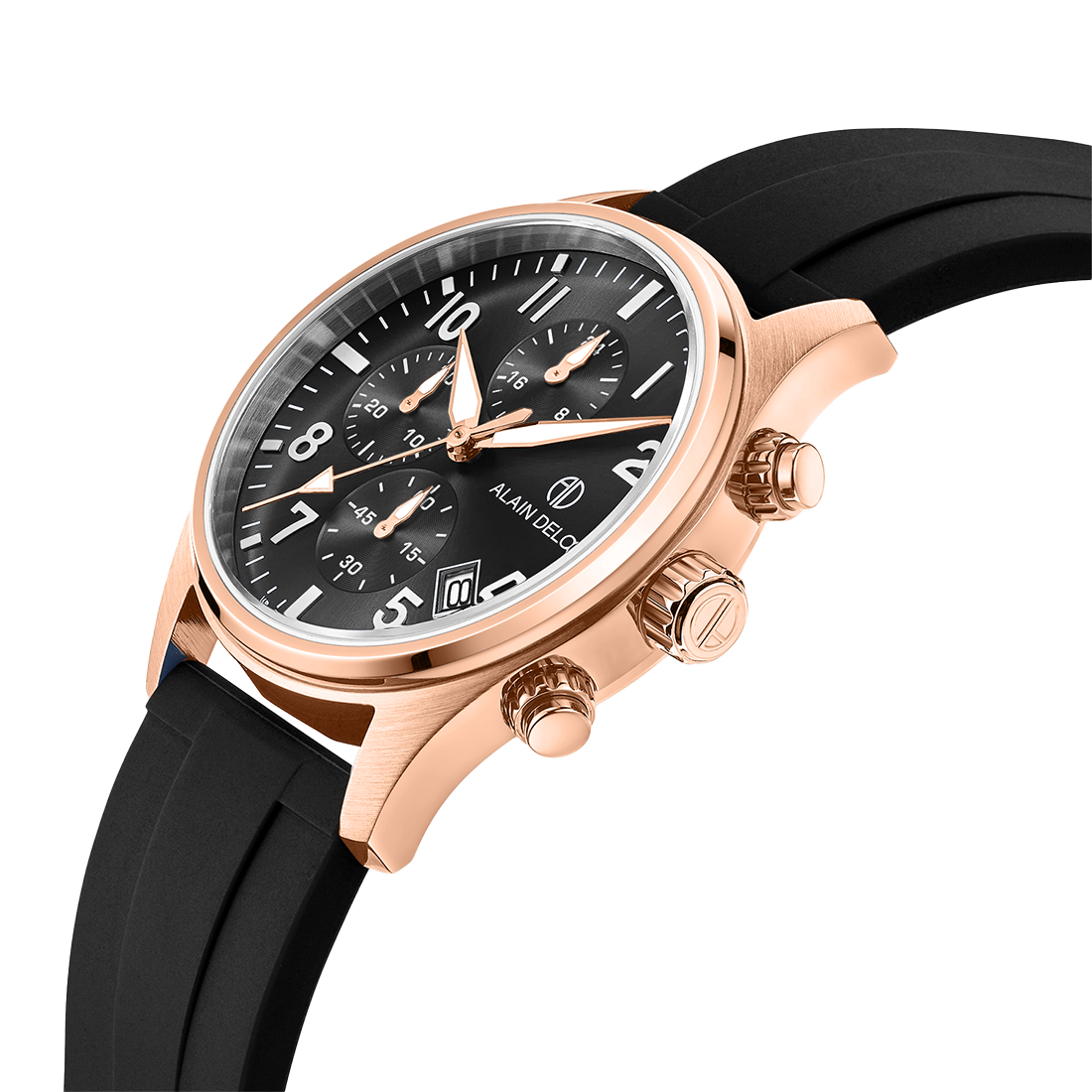Alain Delon Men Chronograph AD493-1535C – Solar Time™