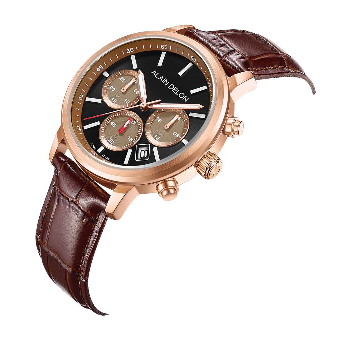 Alain Delon Men Chronograph AD496-1532C – Solar Time™