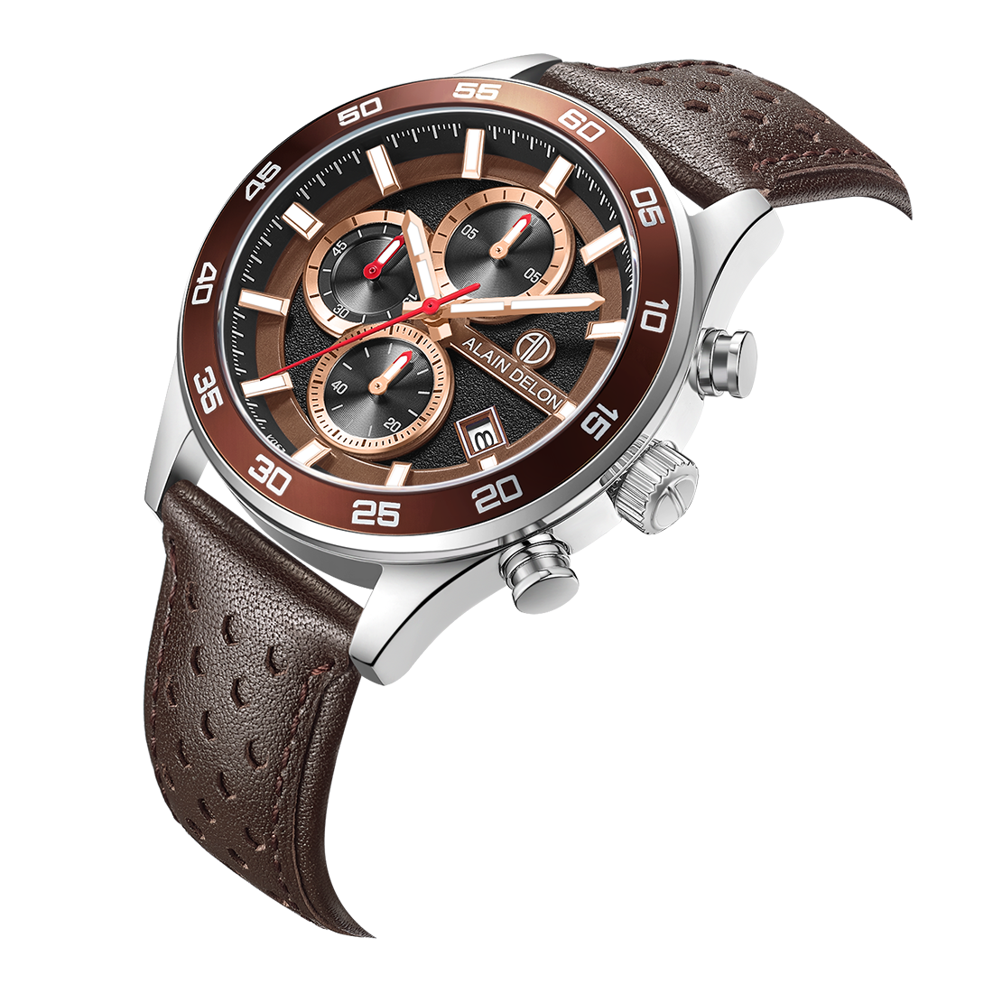 Alain Delon Men Chronograph AD503-1342C – Solar Time™
