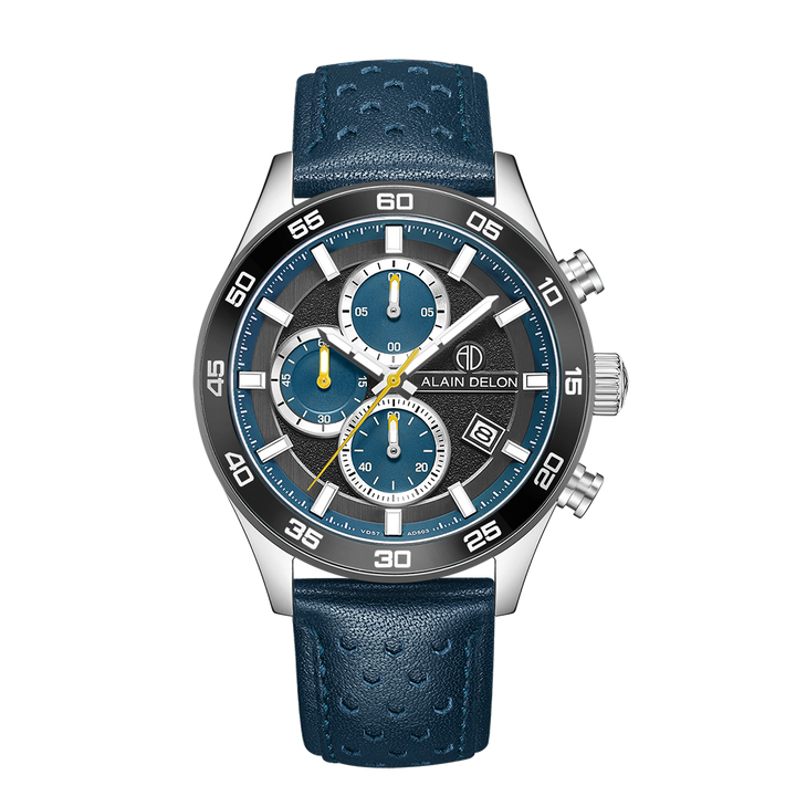 Alain Delon Men Chronograph AD503-1382C – Solar Time™