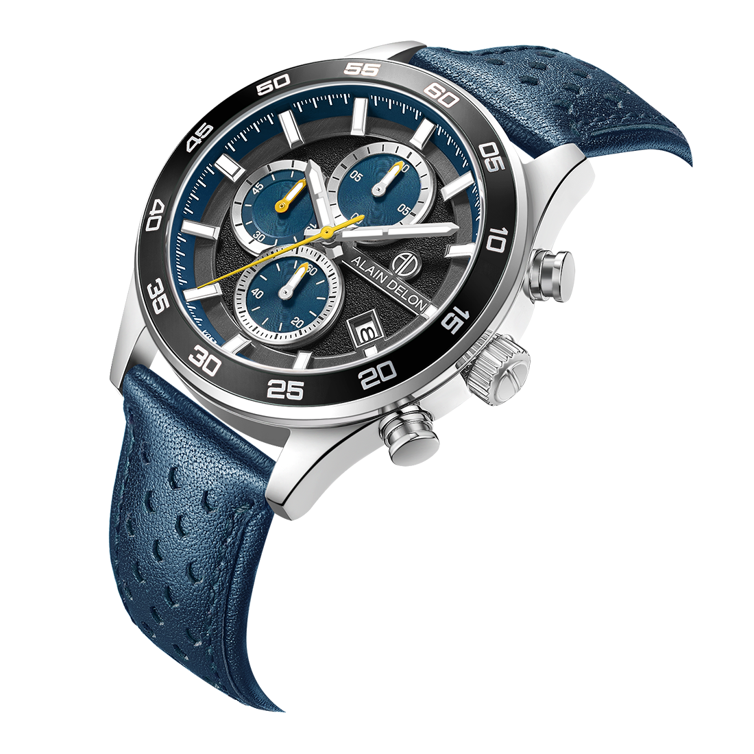 Alain Delon Men Chronograph AD503-1382C – Solar Time™