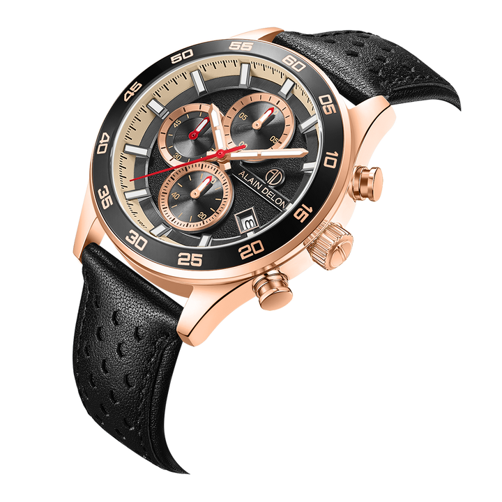 Alain Delon Men Chronograph AD503-1532C – Solar Time™