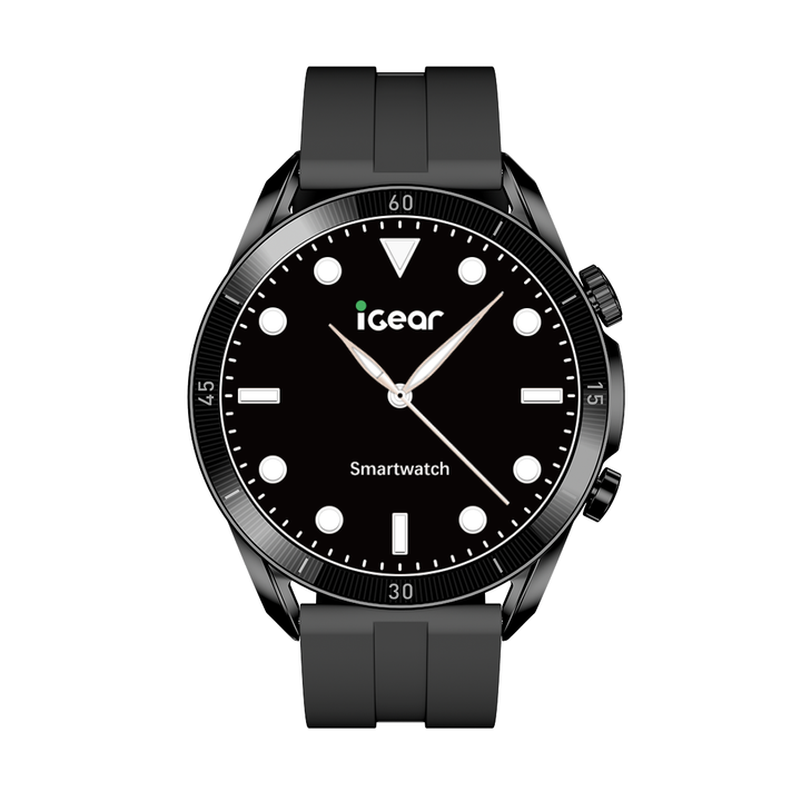 iGear Onyx Smart Watch Black IGON02 Solar Time