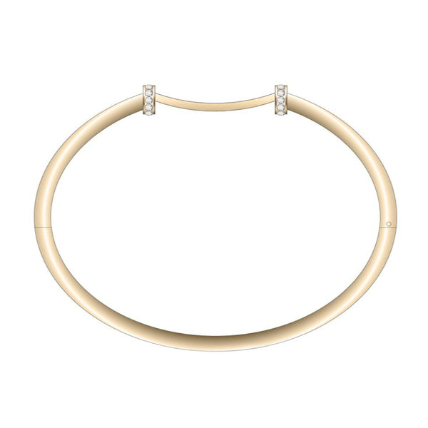 Cerruti 1881 Matilde SS Bangle - Gold Plated CJCIJLG0014201