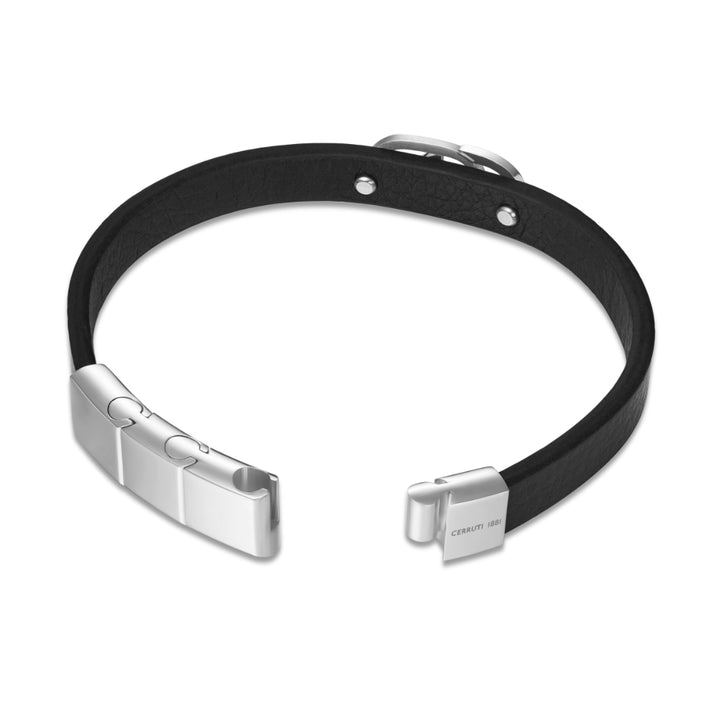 Cerruti 1881 Bruno Leather Bracelet - Black CJCIAGB0013901