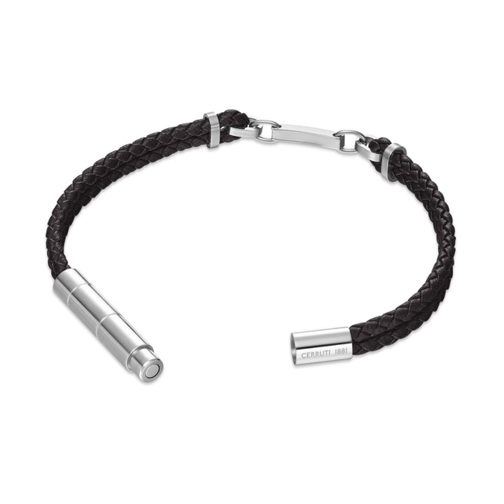 Cerruti 1881 Sandro Leather Bracelet - Black CJCIAGB0014303