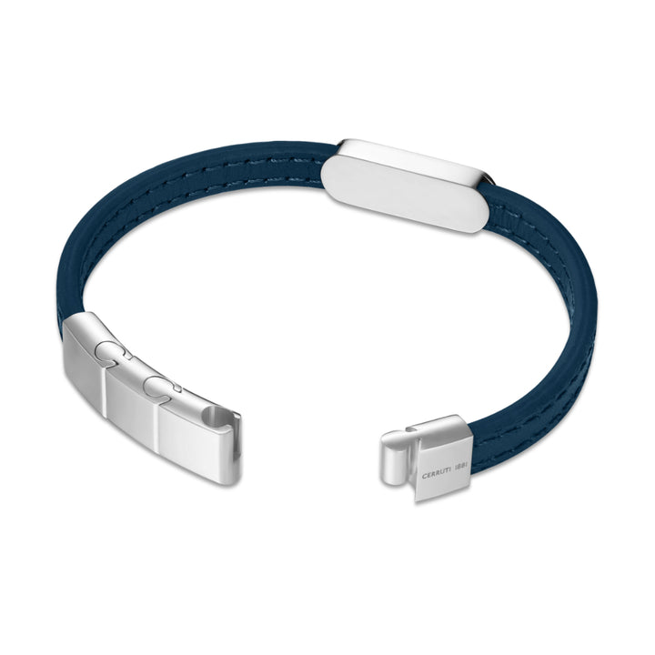 Cerruti 1881 Ettore Leather Bracelet - Blue CJCIAGB0014402