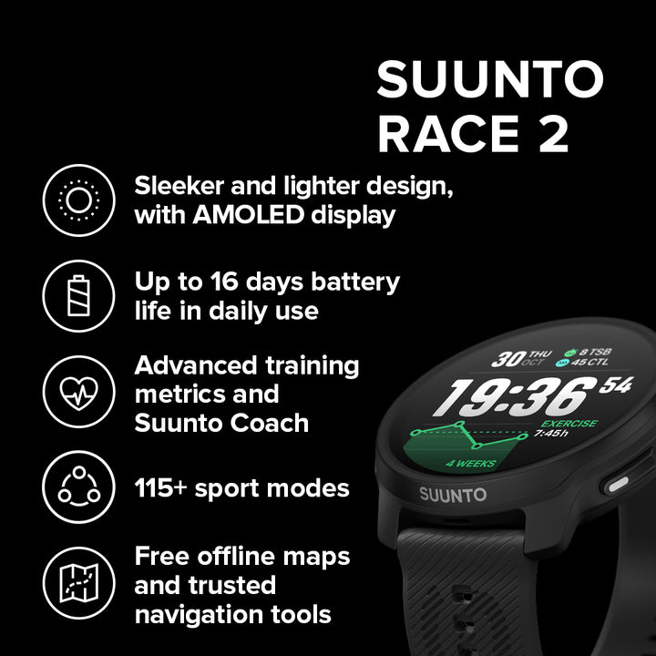 Suunto Race 2 All Black SUSS051200000