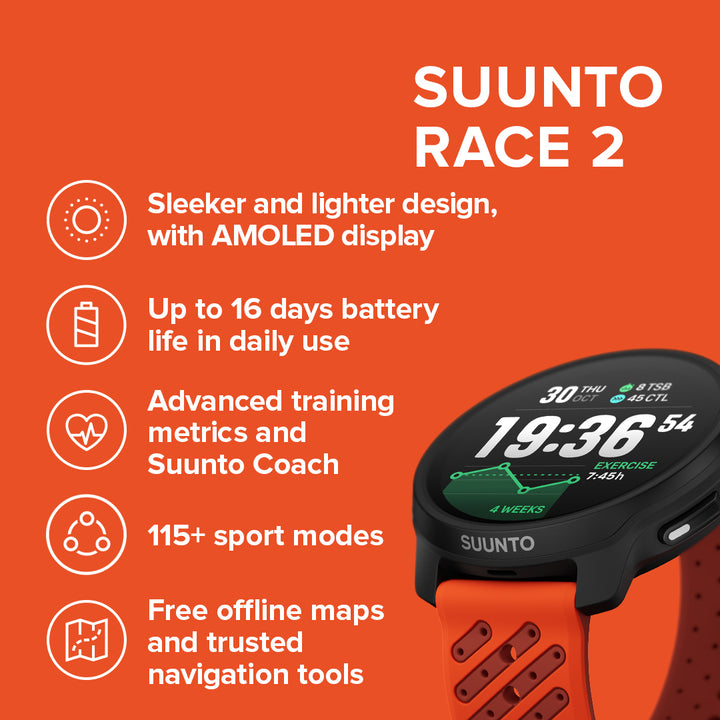 Suunto Race 2 Coral Orange SUSS051241000