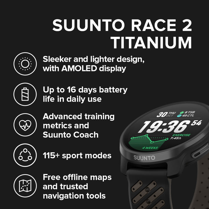 Suunto Race 2 Titanium Black SUSS051202000