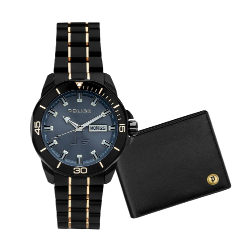 Police The Anniversary Collection Watch And Wallet Gift Set  Limited Edition POPEWJH0030301-SETA
