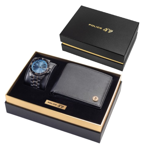 Police The Anniversary Collection Watch And Wallet Gift Set  Limited Edition POPEWJH0030301-SETA