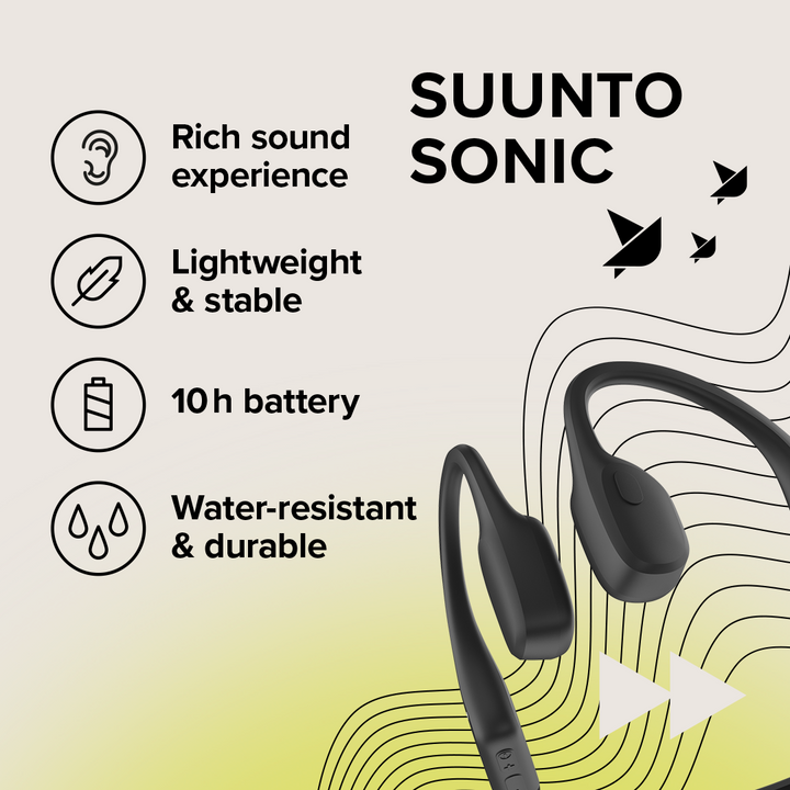 Suunto Sonic Ear Headphones - Black SUSS050946000