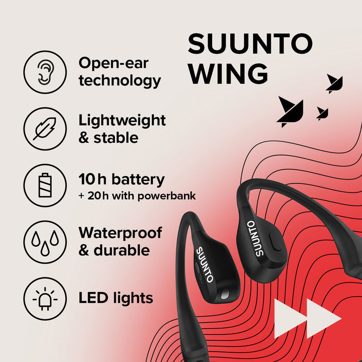 Suunto Wing Ear Headphones - Black