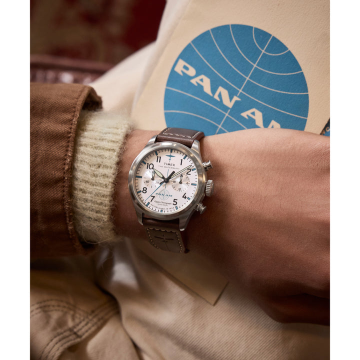 Timex x Pan Am® Waterbury Ace Chronograph TMTW2Y38700X6
