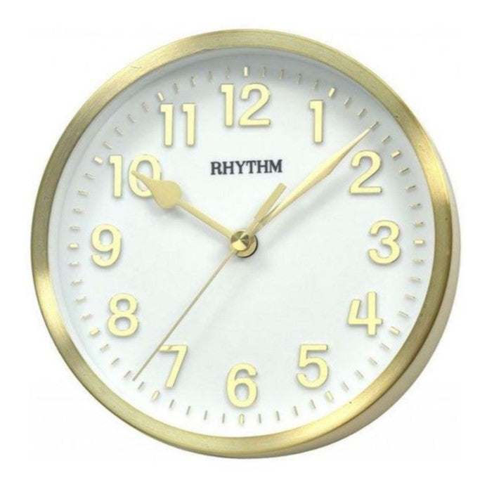 Rhythm Wall Clock Metal 3D Numerals RTCMG532NR18