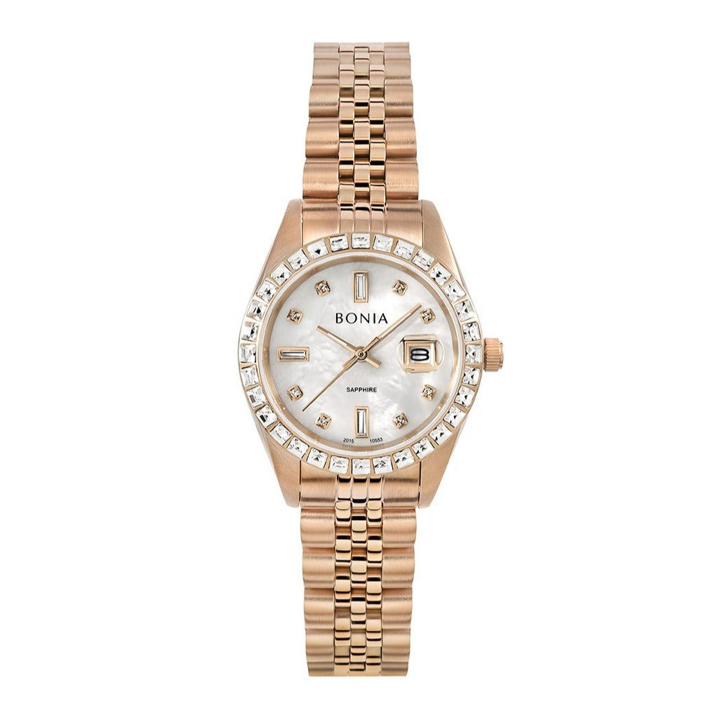 Bonia sapphire 2024 crystal ladies watch