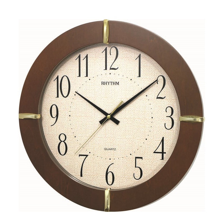 Rhythm Wall Clock Wooden Silent Silky Move RTCMG976NR06