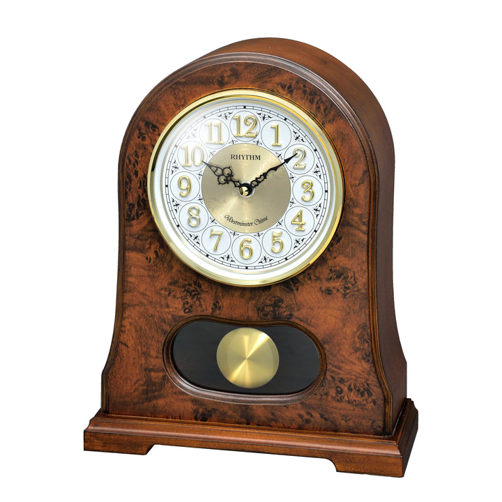 Rhythm Table Clock Wooden Westminster Chime RTCRJ753NR06