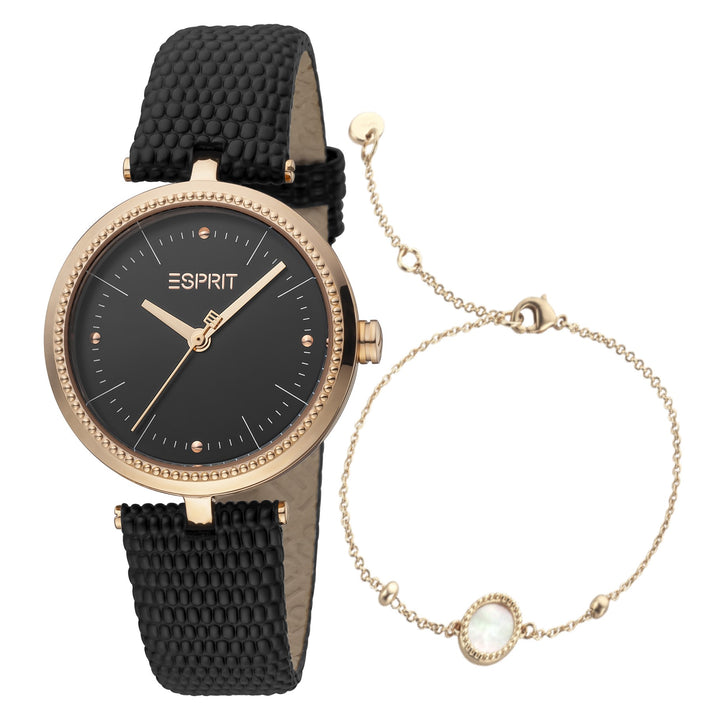 Esprit Nova Gold Women Watch & Jewellery Set ES1L296L0055