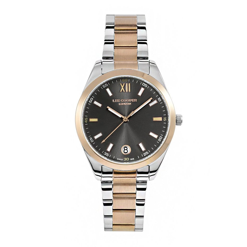 LEE COOPER Orologio Da Donna Multifunzione Modello LC07102.250 - Cinturino In Acciaio Argento, Quadrante Analogo