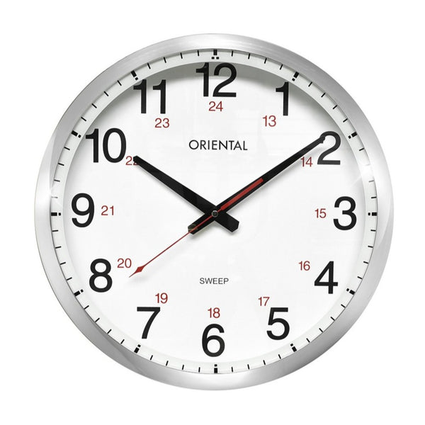Oriental Analog Wall Clock Dual Times OTC009C113