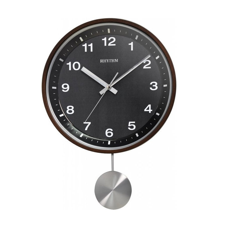 Rhythm Wall Clock Wooden Pendulum RTCMP550NR06