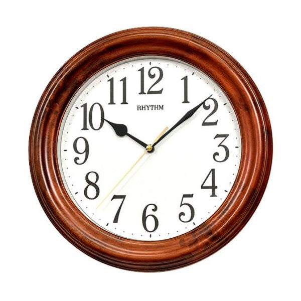 Rhythm Wall Clock Wooden Silent Silky Move RTCMG911NR06