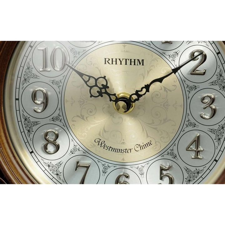 Rhythm Table Clock Wooden Westminster Chime RTCRJ751NR06