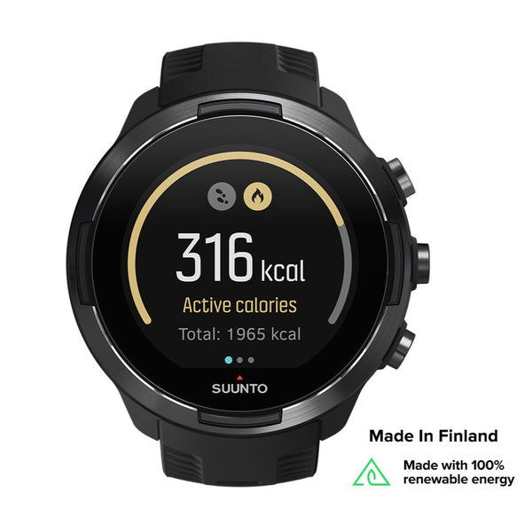 Suunto 9 Baro Black - Durable Multisport GPS Watch With A Long Battery Life And Barometric Altitude-Made in Finland