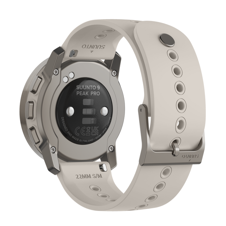 Suunto 9 Peak Pro Titanium Sand - Extremely thin and tough GPS multisport watch with superior battery life