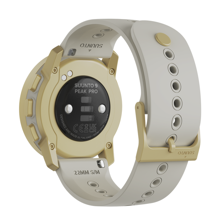 Suunto 9 Peak Pro Pearl Gold - Extremely thin and tough GPS multisport watch with superior battery life