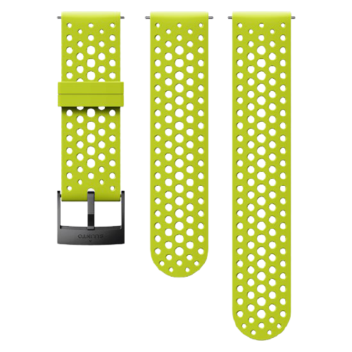 Suunto 24mm Athletic 1 Silicone Strap - Lime Black (S+M size)
