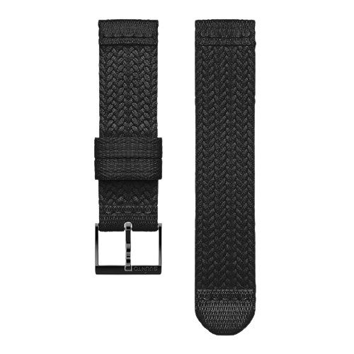Suunto 20mm Athletic 5 Braided Textile Strap - Black Black (S size)