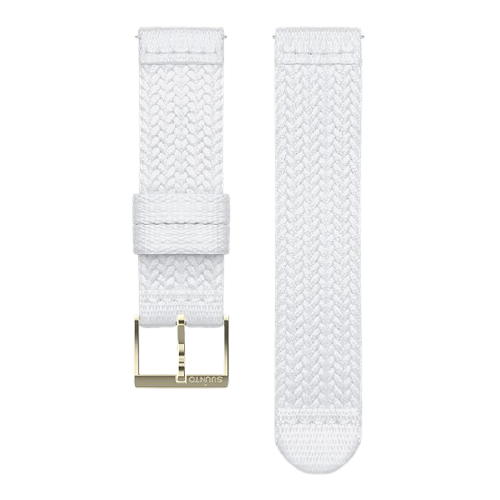 Suunto 20mm Athletic 5 Braided Textile Strap - White Gold (S size)